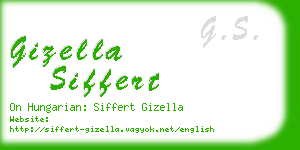 gizella siffert business card